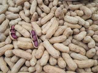 Peanuts for sale in the market.