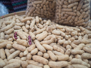 Peanuts for sale in the market.