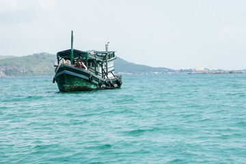 Boat in the sea for traveler.
