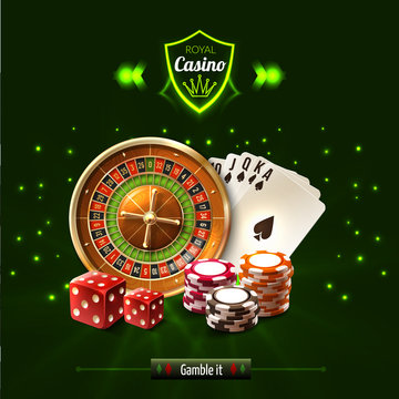Gamble It Casino Realistic Composition