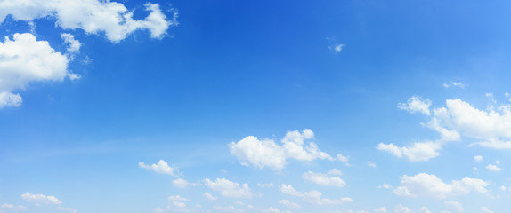 Panorama blue sky and cloud natural background.