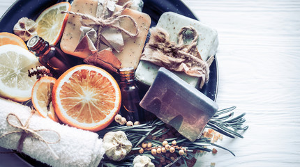 Spa still life from natural ingredients