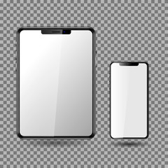 Phone and Tablet, Blank Screen. eps10