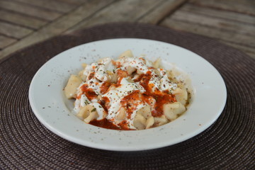 Manti Turkish traditional food