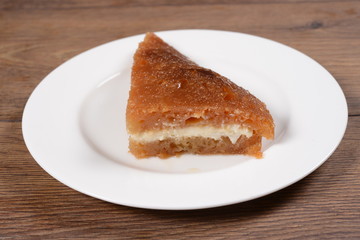 Kadayif Turkish traditional bread pudding