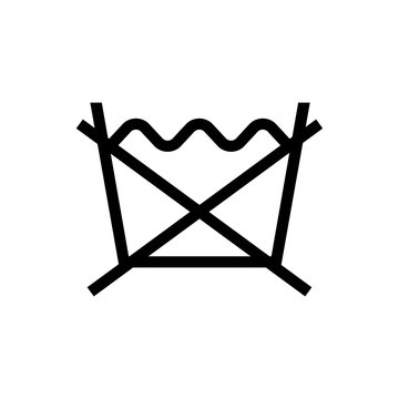 laundry symbol icon (No wash )