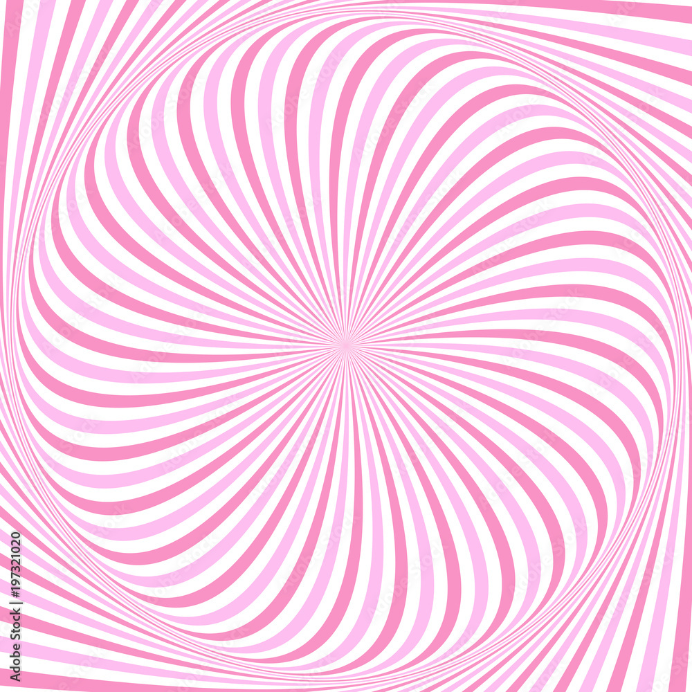 Poster spiral abstract background - vector illustration from rotating rays