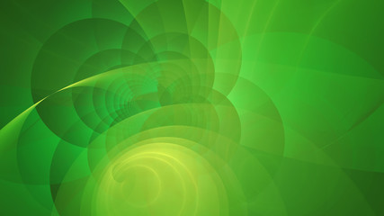 Fresh emerald green circles abstract background