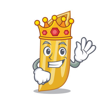 recommend clip art: King penne pasta character cartoon