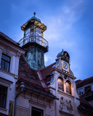 Lightbeam through tower