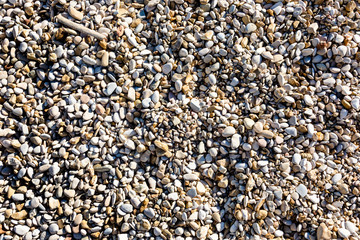 Pebble stones on the shore