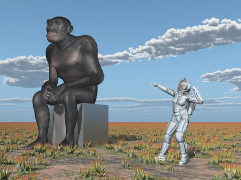 Homo habilis und Astronautin - Die Evolution des Menschen