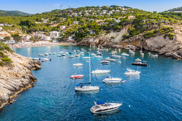 Obraz premium Es vedra island of Ibiza Cala d Hort in Balearic islands