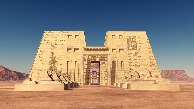 Tempel des Horus von Edfu in Ägypten