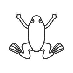 Frog linear icon