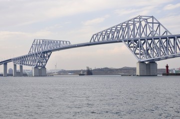 Fototapeta premium 東京港臨海道路の東京ゲートブリッジ
