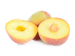 Peaches  isolated on a white background