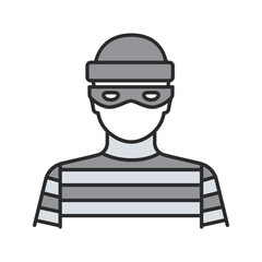 Robber color icon
