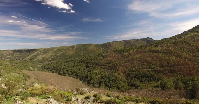 Fly over Hayedo de tejera Negra beech forest