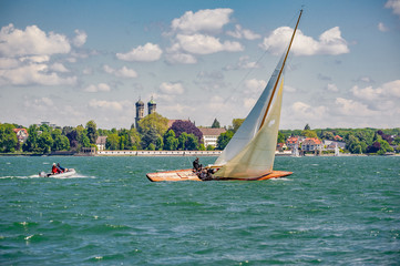 Classic Racing Sailboat