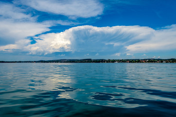 Obraz premium Clouds over Lake Constance