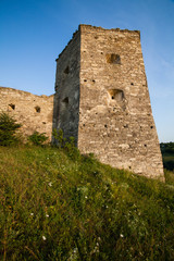 Fototapeta na wymiar Old castle of Kudrinci village, Khmelnitska oblast, Ukraine.