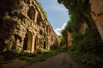 Ruins of Tarakanivskiy Fort (Fort Dubno, Dubno New Castle) - fortification, architectural monument of 19th century