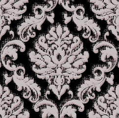  Highly detailed abstract texture or grunge damask background. For art texture, and vintage paper or border frame, modern damask pattern for carpet, rug,  scarf, clipboard , shawl pattern