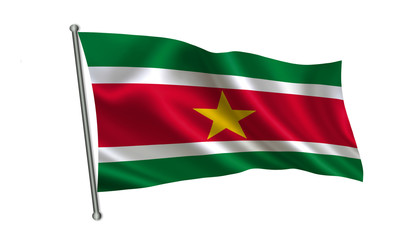 
Suriname flag. A series of "Flags of the world." (The country - Suriname flag)
