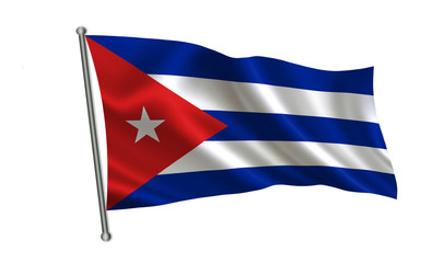 Cuba flag.  A series of 