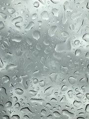 Water Drops on Glas