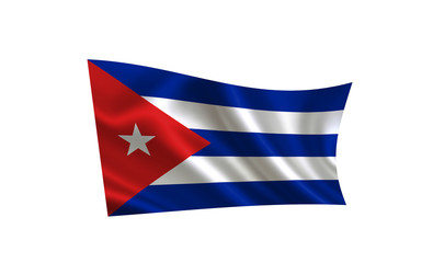 Cuba flag.  A series of "Flags of the world."  ( The country - Cuba flag )