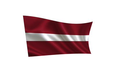 Latvia flag ,  A series of "Flags of the world." (  The country -  Latvia flag  )