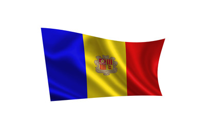 Andorra flag. ( A series of flags of the world ) 
