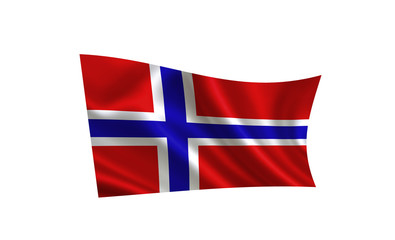 Norway flag. A series of "Flags of the world." (  The country -  Norway flag  )  