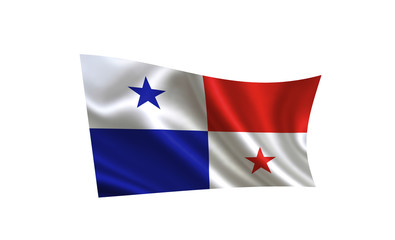 Panama flag. A series of "Flags of the world." (The country - Panama flag) 