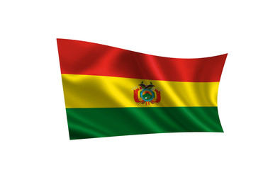 Bolivia flag. A series of "Flags of the world." (The country - Bolivia flag)  