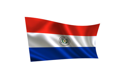 Paraguay flag. A series of "Flags of the world." (The country - Paraguay flag) 
