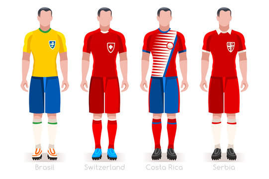 Russia 2018 World Cup Group E Jersey Set