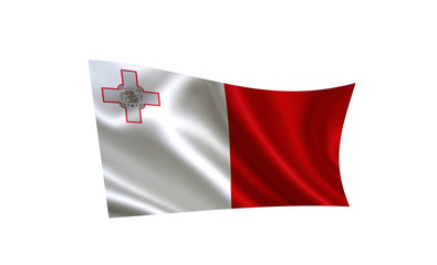 Malta flag. A series of 