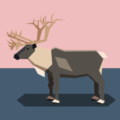 Flat design Reindeer