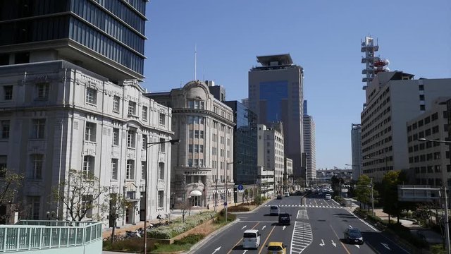 神戸海岸通 外国人居留地の国道2号線