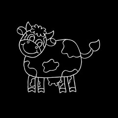 Cute Cow. Doodle