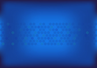 Abstract blue background. Mesh gradient background with dark frame. Blurred Blue Template, blank. A4 Vector AI10