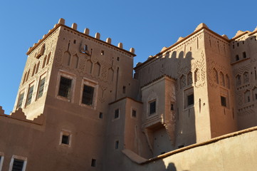 Fototapeta na wymiar Kasba Sud Maroc Ouarzazzat