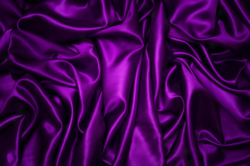 Abstract purple drapery cloth, Wave of dark violet fabric background