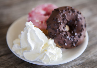 donuts beignets a la crème fraiche