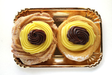 Salentine pastry cake called zeppola