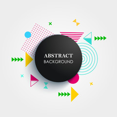 Vector of abstract geometric pattern and background