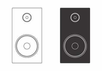 Two speakers illustration